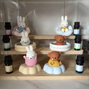 Diffuseur d'huiles essentielles en <span class=keywords><strong>pierre</strong></span> de plâtre Kawaii JOYC <span class=keywords><strong>Lapin</strong></span>, Boîte surprise, Désodorisant pour la maison, <span class=keywords><strong>le</strong></span> bureau et la décoration de bureau - Product Image 6