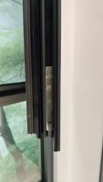 Ventanas comerciales de vidrio templado de doble acristalamiento estándar Deioux para sala de estar, puertas corredizas de aluminio