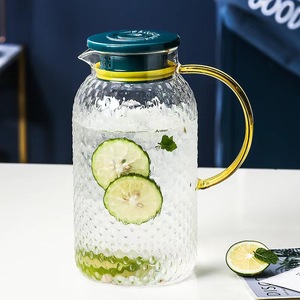 Ensemble de pichet en verre doré, 7 pièces, carafe à eau en verre, pichet en verre traditionnel, offre spéciale - Product Image 4