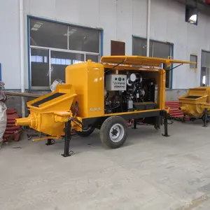 Good Quality Minle Factory Pouring Diesel Concrete Pumps For House Building Mobile Concrete Line Pump For Hot Sale