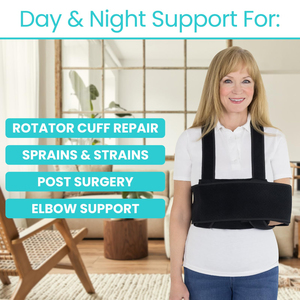 อุปกรณ์พยุงแขนแบบปรับได้ ช่วยพยุงไหล่และข้อศอก สำหรับอาการบาดเจ็บที่ข้อศอก/การผ่าตัดหมอนรองไหล่/ข้อมือและมือ<span class=keywords><strong>หัก</strong></span> - Product Image 5