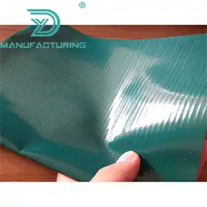 Bannière flexible colorée par tissus enduits très brillants stratifiés chauds imperméables extérieurs verts durables de PVC