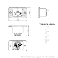 Connecteur Mâle 3 Broches en Laiton ABS de Haute Qualité IEC C20 à Montage sur Panneau ou à Vis AC250V 16A, Module de Prise TUV CCC pour