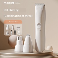 Nouveau kit de toilettage pour animaux 3-en-1 : tondeuse à poils pour chien, tondeuse à poils pour pattes, lime à ongles électrique pour chat, modèle DJK45 en ABS et acier inoxydable, Chine