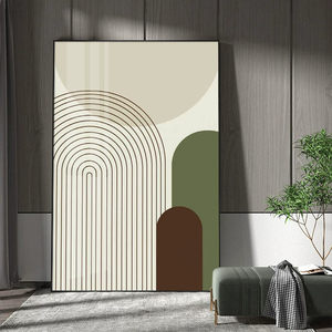 Nordischer Ins-Stil Geometrisches Abstraktes Kristallporzellan Gold/Schwarz Gerahmtes Wohnzimmer Sofa Hintergrund Wandbild Morandi Gemälde - Product Image 1