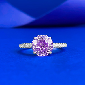 S925 Sterling Silver New 2.5-carat <strong>Millennium</strong> Octagonal Stone Wedding <strong>Ring</strong> - Product Image 4