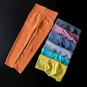 Mallas elásticas suaves con Control de barriga para mujer, Leggings de cintura alta, moldeadores de glúteos, ropa sin costuras - Product Image 5