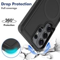 Étui de transport pour Samsung S26 Ultra, compatible avec la charge magnétique, étui pour S25, 2 en 1, protection contre les chutes, coque en TPU simple