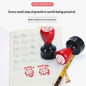 Tampons encreurs personnalisés en métal pour enfants, motifs de dessins animés japonais, mignons, pour récompenses pédagogiques, pour étudiants - Product Image 3