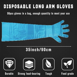 Guantes Veterinarios para Inseminación Artificial de Vacas, Guantes Quirúrgicos Estériles, Guantes de Boxeo, Protector de Hombro - Product Image 1