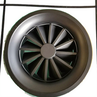 Grille d'aération de retour d'air en aluminium réglable et moderne 45x70, installation facile, durable, bouton poussoir mural 10mm, sur mesure RAL9010 1