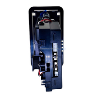 Accepteur de pièces multi-types XINWA BLDB 6-en-1 avec éclairage LED intégré, 12V, 4 broches, pour console de jeu d'arcade et mini-grue à jetons