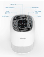 Purificateur d'air électrique domestique commercial, filtre HEPA 13, éliminateur d'odeurs de fumée, capteurs intelligents, garantie 1 an, certifié CE RoHS