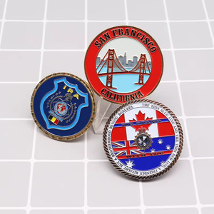 Pièces commémoratives en alliage <span class=keywords><strong>de</strong></span> zinc émaillé, médailles en relief culturelles et créatives, plaques d'honneur pour événements, cadeaux d'anniversaire d'entreprise - Product Image 1