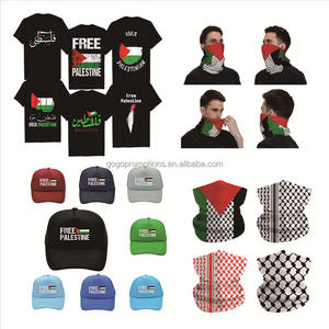 Рекламное бесплатное ожерелье с палестинским флагом, браслет ручной работы из бисера с цветным значком национального флага - Product Image 2