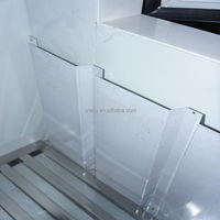 Bac à glace extérieur personnalisable à refroidissement direct par mur froid, 2 portes inclinées, pour fabricant de bars