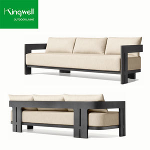 Ensemble <span class=keywords><strong>de</strong></span> canapé <span class=keywords><strong>de</strong></span> <span class=keywords><strong>jardin</strong></span> en <span class=keywords><strong>aluminium</strong></span> moderne et luxueux à un siège, mobilier <span class=keywords><strong>de</strong></span> patio haut <span class=keywords><strong>de</strong></span> gamme pour repas en plein air dans le <span class=keywords><strong>salon</strong></span> et le balcon - Product Image 5