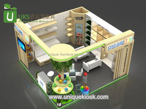 Kiosco de Juguetes de <span class=keywords><strong>Madera</strong></span> para Niños, Diseño de Exhibición de Juguetes, Soporte de Exhibición de Autos de Juguete, Venta Especial, Stand de Juguetes para Niños en Ferias Comerciales con Gabinete de Pared - Product Image 3