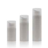 Flacons cosmétiques vides en PP PCR de 15 ml, 30 ml, 50 ml, emballage rond pour soins de la peau, flacon pompe pour sérum, flacon pulvérisateur pour lotion, couleur personnalisée