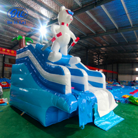 Grand parc aquatique gonflable en PVC, toboggan aquatique, équipement de piscine, certifié CE, utilisation en extérieur, couleur personnalisée, 3 ans de garantie