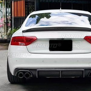 สปอยเลอร์หลังคาร์บอนไฟเบอร์สำหรับ Audi A5 Sline S5 Coupe ปี 2009-2016 ไม่ใช่สำหรับ RS5 สปอยเลอร์ฝากระโปรงท้ายรถยนต์ FRP - Product Image 3