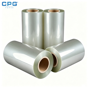 Película retráctil PETG OEM de grado estándar, fabricante, grosor personalizado, rollo de película para etiquetas, funda retráctil para botellas de bebidas, embalaje - Product Image 1