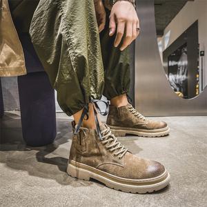 Bottes Chelsea pour hommes de haute qualité, en cuir suédé, légères, pour l'été, style western personnalisé - Product Image 2