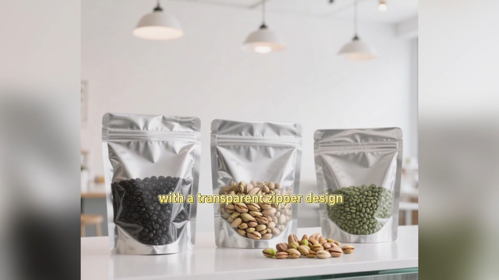 Vmpet Window LEBEI Clear Front Window VMPET Foil Stand up Pouch for Spice Packing ...