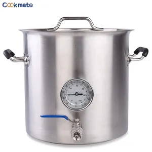 COOKMATE 80L Weldless Fittings kit Stainless Steel 20 Gallon DIY Homebrew Beer Kettle Brewing Pot