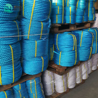 Corde en polypropylène flexible résistante aux UV, 20 mm, 3 brins, corde marine, cordon en plastique dur, corde d'emballage agricole, corde d'emballage logistique