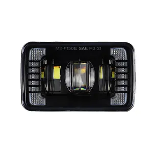 WUKMA Updated LED Fog Light White DRL For Ford F150 F-150 2015 2016 2017 Fog Lamp Square Bumper Driving Light