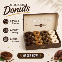 Boîte à biscuits de pâtisserie de haute qualité, écologique, avec impression, en carton ondulé, finition mate, carrée, avec logo