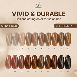 Palette Luxury 5g Mocha Cat Eyes Glitter <span class=keywords><strong>Gel</strong></span> Polish Collezione Colori Effetto Occhio di Gatto Non Tossico Cura delle Unghie per Salone Private Label - Product Image 1