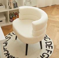 Chaise de canapé paresseux en laine d'agneau européenne Salon Chambre Balcon Canapé Chaise de maquillage Tabouret de commode