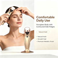 Masseur facial électrique ABS portable avec technologie de vibration pour raffermir et tonifier la peau, lifting du cou et relaxation, utilisation à domicile