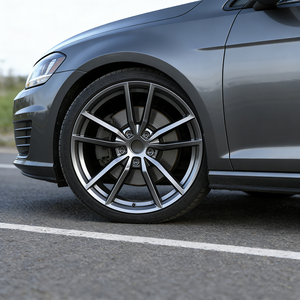 Jantes de course JUWA en alliage d'aluminium forgé 20 mm ET 5x112 18 pouces Gunmetal, style <span class=keywords><strong>Golf</strong></span> R Pretoria, neuves, pour MK5/MK6/MK7 - Product Image 5