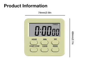 <span class=keywords><strong>Grande</strong></span> LCD digitale <span class=keywords><strong>orologio</strong></span> <span class=keywords><strong>da</strong></span> <span class=keywords><strong>cucina</strong></span> sveglia memoria 24 ore funzione Multi-Mode Design moderno supporto magnetico di cottura in plastica - Product Image 2