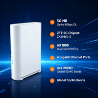 Routeur WiFi 6 débloqué Global 5G Pro Gateway avec emplacement SIM, prise en charge de bandes massives, sécurité WPA3 et VPN, solution Plug-and-Play