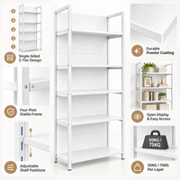 Étagère de présentation gondole à quatre poteaux, simple face, en bois grainé blanc pour supermarché, présentoir de détail pour épicerie, étagère de présentation en métal et bois