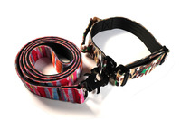 Kit de laisse tactique pour chien, durable et de luxe, avec motif imprimé par transfert thermique, poignée doublée en néoprène et nylon, et mousqueton à dégagement rapide