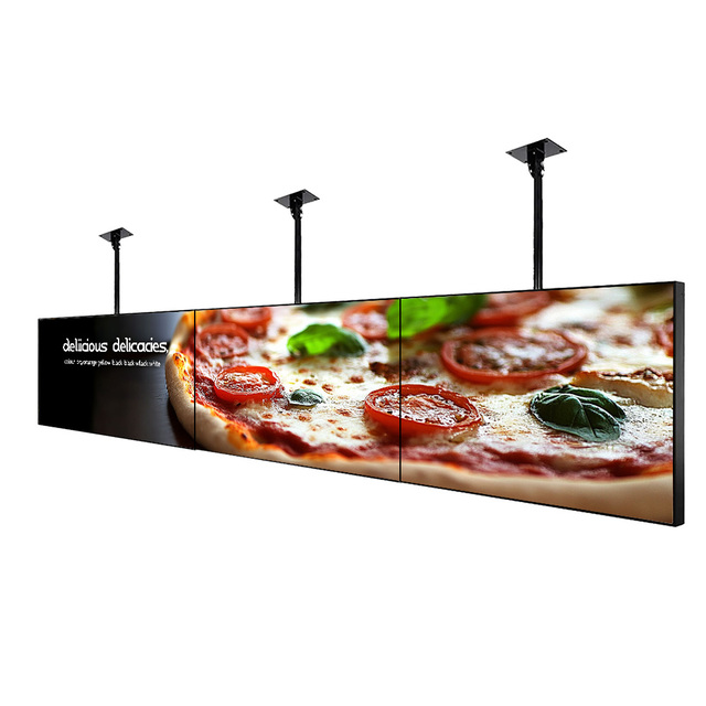 HDFocus 50 Inch 1920x1080P Digital Menu Display Screen Hanging for Restaurants with LCD LCD Technology