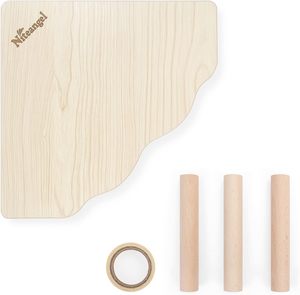 JUNJI Plataforma automática de madera Mascotas pequeñas Enano Sirio Hamsters Gerbils Degus Otras criaturas Cuenco Incluido Jugar Uso de alimentos - Product Image 6