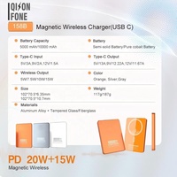 Cargador Portátil Inalámbrico Magnético Ultra Delgado de 10.7mm, 10000mAh, 20W PD, 15W Mag Charging, Aleación de Aluminio