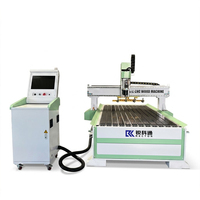 Machine CNC industrielle robuste pour le travail du bois, 3 axes, commande Syntec, changeur d'outils automatique, routeur