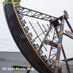 เครื่องเล่นเรือไวกิ้ง 24 ที่นั่ง แบบไม่ต้องใช้ฐานราก สำหรับสวนสนุกขนาดใหญ่ งานแสดงสินค้า และงานรื่นเริง - Product Image 4