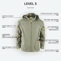 Veste Softshell Tactique pour Hommes CONMR, Vêtements de Chasse en Plein Air, pour Utilisation Tactique, Randonnée et Trekking, OEM Personnalisé