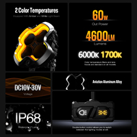 Novsight Halo Series 3/4.5/6 pouces IP68 étanche Combo Beam Offroad LED Work Light 4x4 Led Spotlight