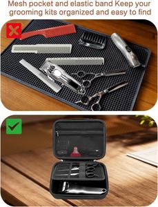 Mallette de rangement rigide personnalisée compatible avec les tondeuses à cheveux-Sac de transport protecteur pour les kits de toilettage <span class=keywords><strong>Hatteker</strong></span>/Oneisal Razor Guard - Product Image 3