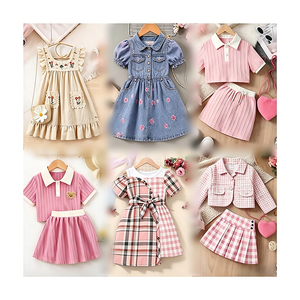 สินค้าใหม่ปี 2026 ขายส่งจำนวนมาก ชุดเดรสเด็ก เสื้อผ้าเด็กฤดูร้อน Ropa De Bebe จัดส่งแบบสุ่ม ชุดเดรสเด็กผู้หญิง - Product Image 1