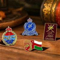 Prêt à expédier Oman Souvenir Pin Sultan Kingdom Emblème Drapeau Passeport Mascotte Badge avec aimant pour la fête nationale Cadeau Promos Personnalisé